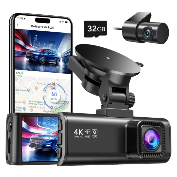 Redtiger F7NP 4K Front Rear Dash Cam - Image 3