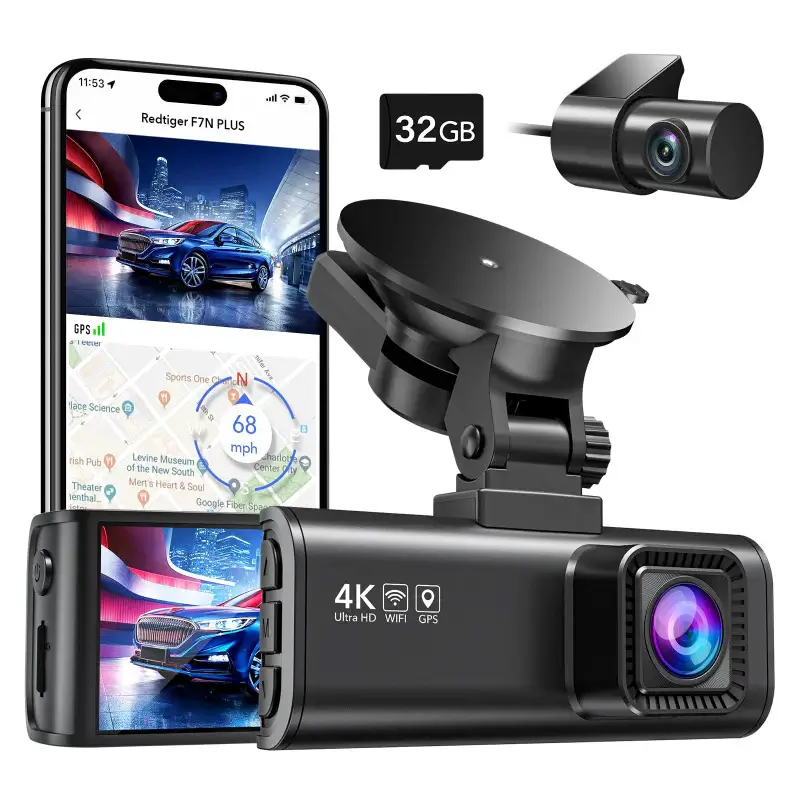 1_156522b2-26dd-4f73-898e-a34f8e4d6fca.webp Redtiger F7NP 4K Front Rear Dash Cam - Image 3