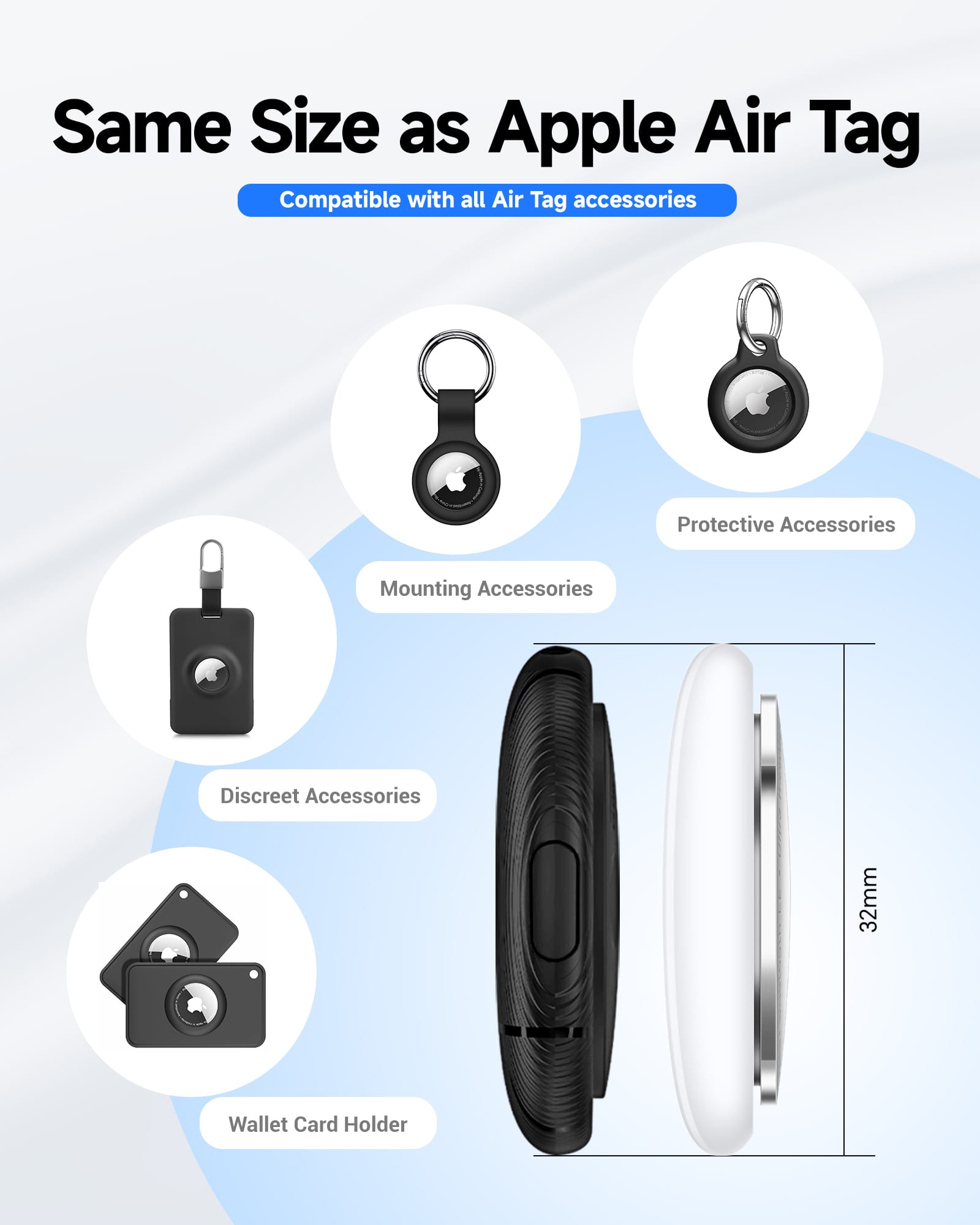 HD-P16-6iOSAndroid产品详情1600-2000-亚马逊-3.jpg MiLi MiTag Duo Smart Finder for both Android & iOS – replaceable battery, Google & Apple Find My certified - Image 6